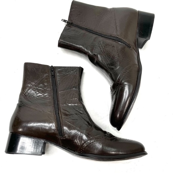 Vintage Botany 500 Patent Leather Wingtip Boots main image 4